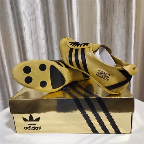 Adidas Azteca Gold 1968 Mexico Olympics Made In Germany Mens