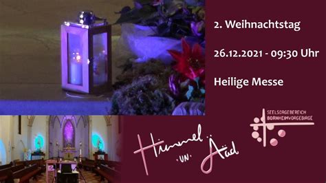 Zweiter Weihnachtstag Live Dezember Aus Der Jugendkirche