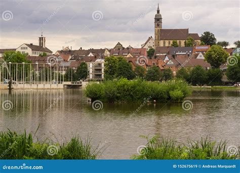 Boeblingengermany June 172018 The Lake This Is The Lake Of The