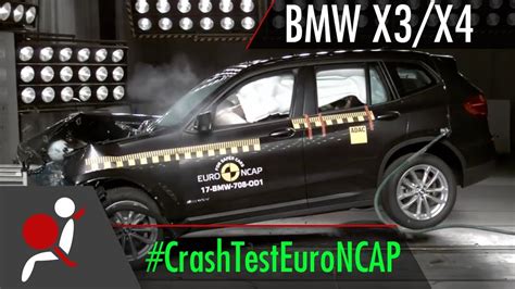 BMW X3 X4 2017 Crash Test Euro NCAP YouTube