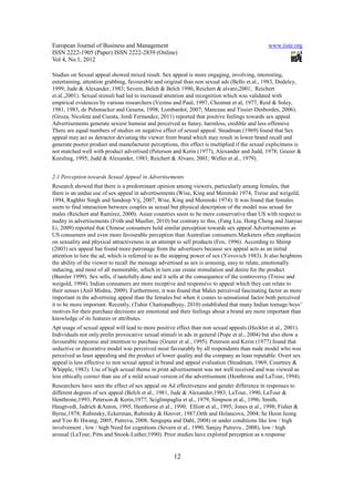 Impact Of Viewer Perception On Effectiveness Of Couple Image Sex Appeal Advertisements PDF