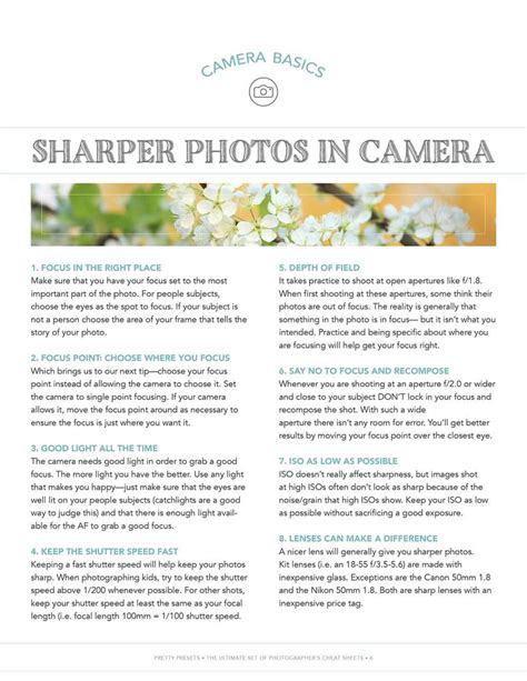 How To Get Sharper Photos In Camera 4 Days To Sharper Photos Pretty Presets For Lightroom