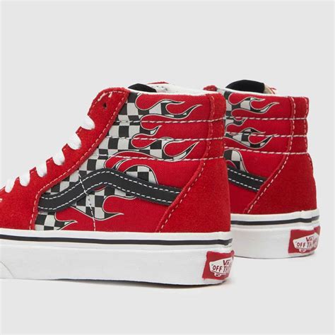 High Top Red Checkerboard Vans Best Shops | blog.gualaru.com