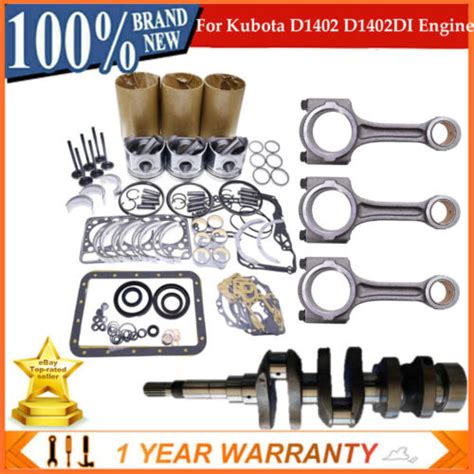 D Di Engine Overhaul Rebuild Kit Crankshaft Rods For Kubota