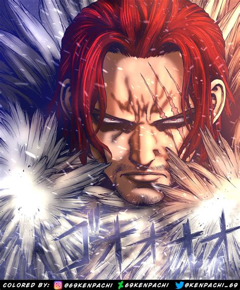 I Colored Akagami no Shanks Art by Boichi : r/OnePiece