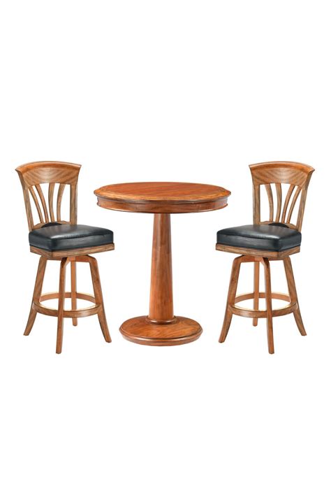 Darafeev S Nomad 3 Piece Bar Height Pub Table Set Barstool Comforts