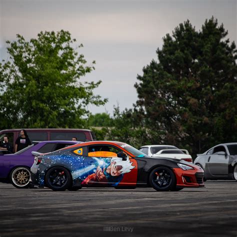 Goku Wrap On Orange Scion FR S At Car Show BenLevy