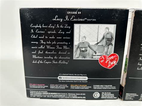 I Love Lucy Pink Label Collection Mattel Barbie Dolls Lucy Is Envious