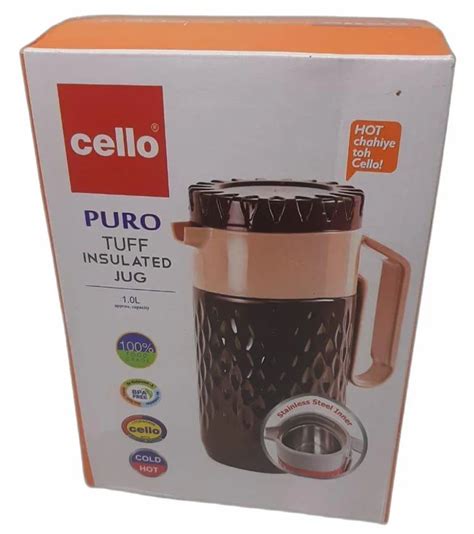 Plastic Cello Dark Brown Puro Tuff Insulated Jug Capacity L At Rs