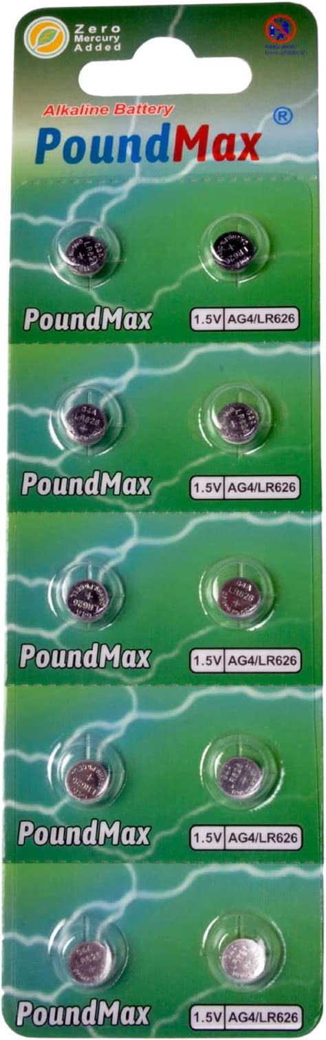 X Ag Lr Sr Sr Sw V Poundmax Alkaline Button Cell