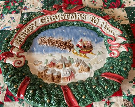 Vintage Fritz And Floyd The Night Before Christmas Canap Plate