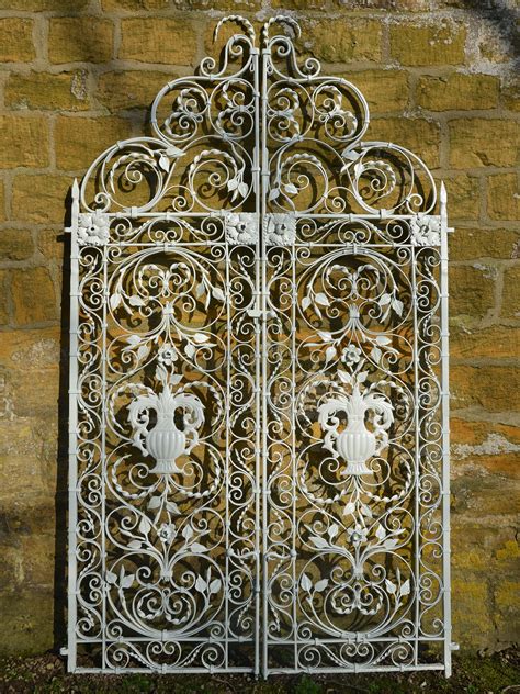 A Pair Of Ornate Wrought Iron Garden Gates Architectural Heritage