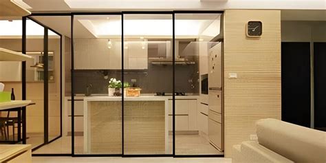 Use Kinds Of Glass Partition Design And Decoration To Make The Space