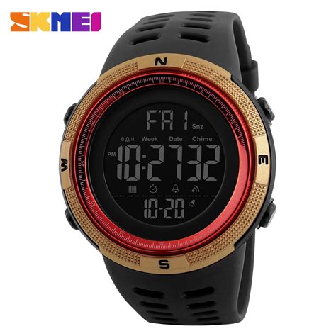 SKMEI Men S Military Watch Waterproof Digital Sports Alarm Backlit