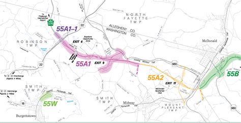 Pittsburgh Southern Beltway Map A Map Of The Usa