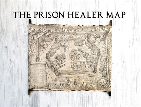 The Prison Healer Map On Handmade Scroll Zalindov Prison Map Fantasy