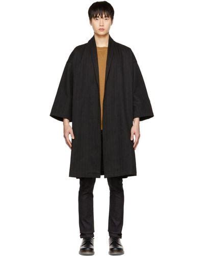 Black Naked Famous Coats For Men Lyst