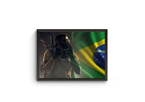 Poster Moldurado Csgo Brazil Quadro Fanarte