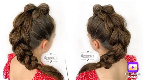 3 Strand Pull Through Braid Hairstyle Updo Tutorial Hairstyle Hair