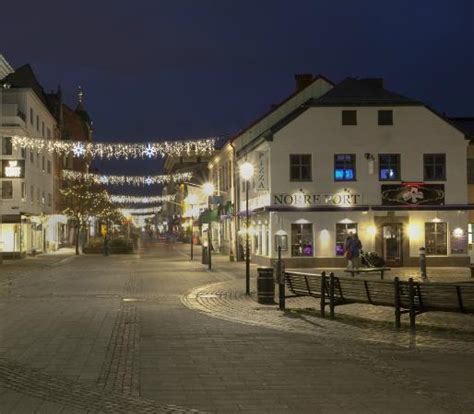 traditional swedish town review  halmstad city center halmstad