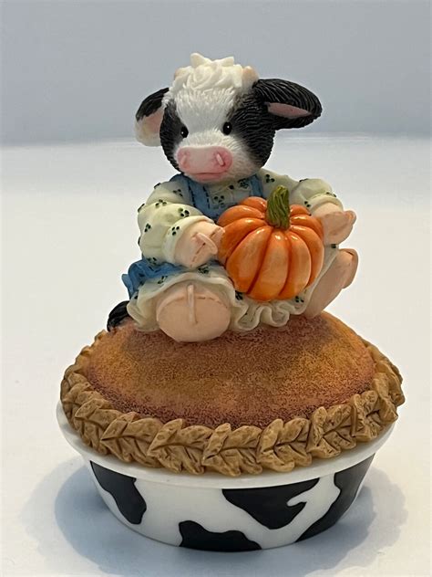 Marys Moo Moos Cow Pies Covered Pumpkin Pie Trinket Box 372730 Etsy