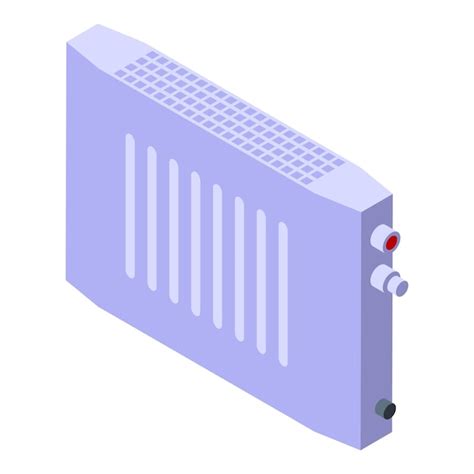 Icono De Calefacci N Central Vector Isom Trico Radiador De Habitaci N