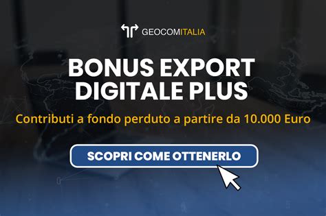 Bonus Export Digitale Plus Geocom Italia