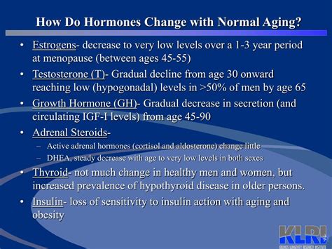 PPT What Do Hormones Have To Do With Aging What Does Aging Have To