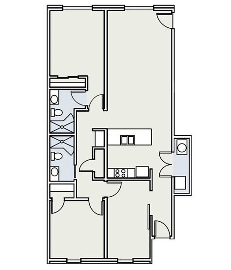 Courtyard Floorplans – Village Apartments