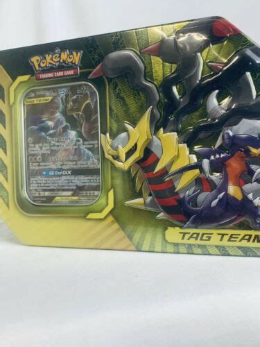 Pokémon TCG GX Tag Team Garchomp And Giratina Sealed Collectors Tin