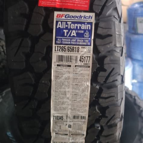 Jual Ban Bfgoodrich All Terrain T A Ko2 265 65 R18 Bfg Pajero Fortuner