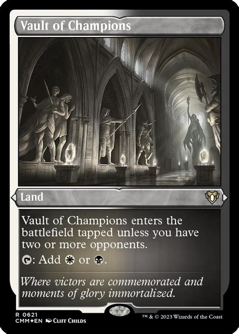 Commander Masters Variants Foil Vault Of Champions Foil Etched