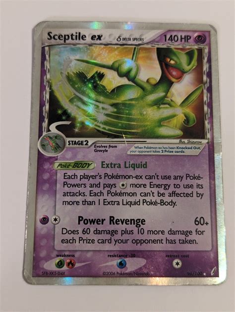 Pok Mon Tcg Sceptile Ex Delta Species Ex Crystal Guardians