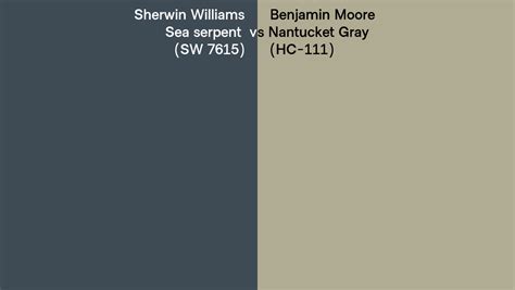 Sherwin Williams Sea Serpent Sw Vs Benjamin Moore Nantucket Gray