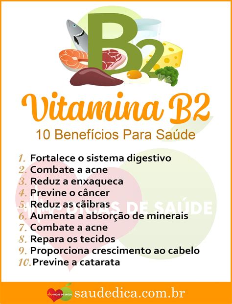 Os 10 Benefícios da Vitamina B2 Para Saúde Dicas de saúde Saúde e