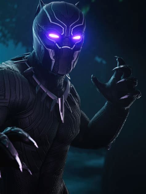 Black Panther Wallpaper 4K, Skin, Fortnite, Dark, 2020 Games