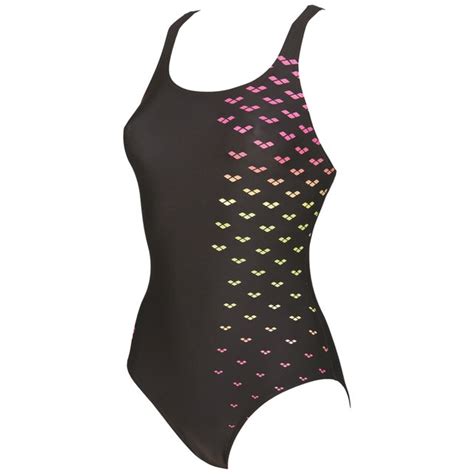 Maillot 1 pièce piscine Arena noir rose La Redoute