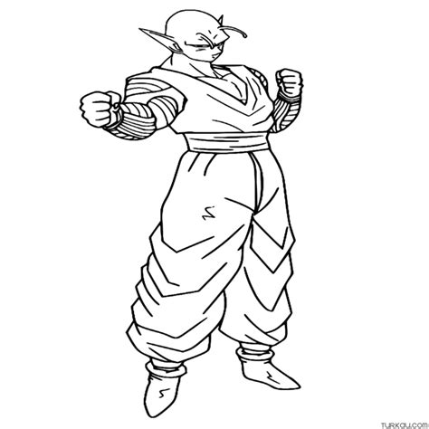 Dragon Ball Piccolo Coloring Page Turkau