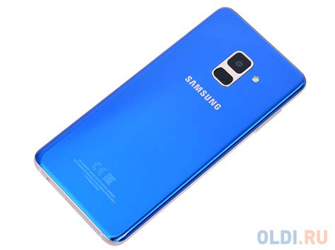 Смартфон Samsung Galaxy A8 2018 SM A530F DS голубой SM A530FZBDSER