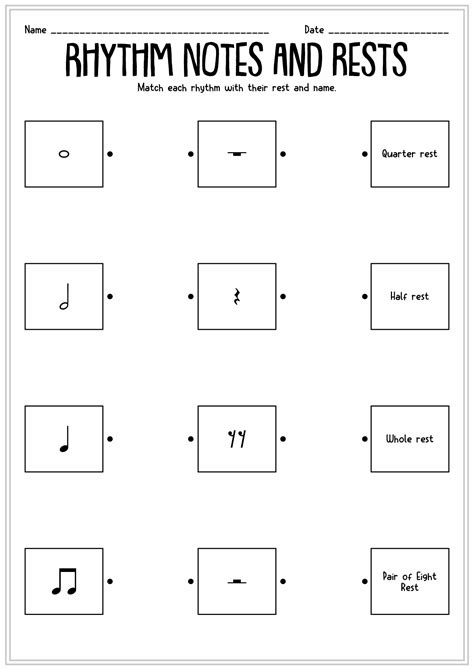 11 Music Theory Worksheets Note Value Free Pdf At