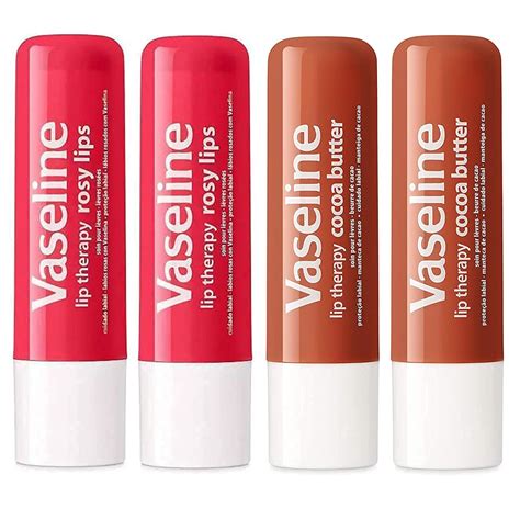 Vaseline Lip Therapy Stick Rosy Lips Cocoa Butter Variety Pack G