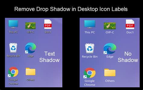 How to Remove Drop Shadow from Desktop Icon Labels in Windows 11? – WebNots