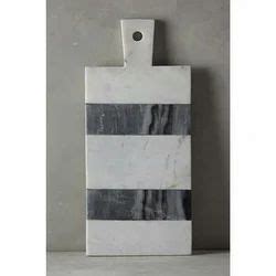 White Marble And Black Stone Marble Handicraft LHC Marble Chopping