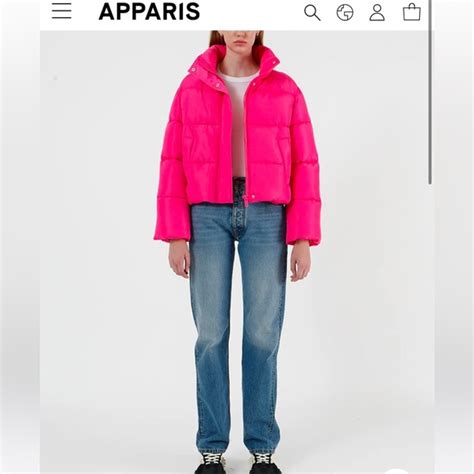 apparis jackets coats apparis kat funnel neck quilted puffer coat
