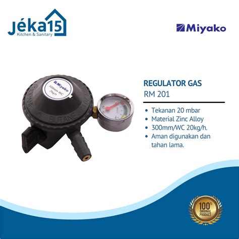 Jual REGULATOR GAS TEKANAN RENDAH MIYAKO RM 100 Shopee Indonesia