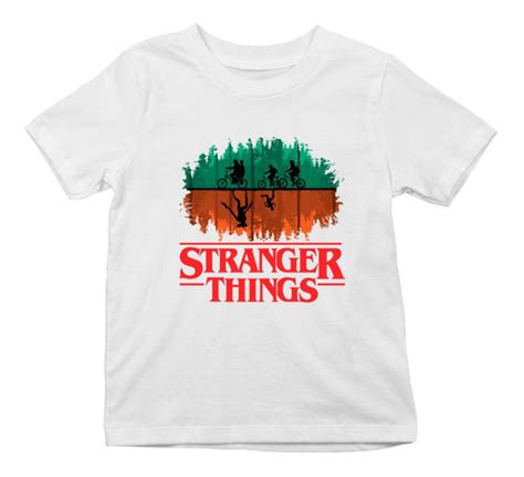 Camiseta Stranger Things Mundo Invertido Em Relevo Infantil MercadoLivre