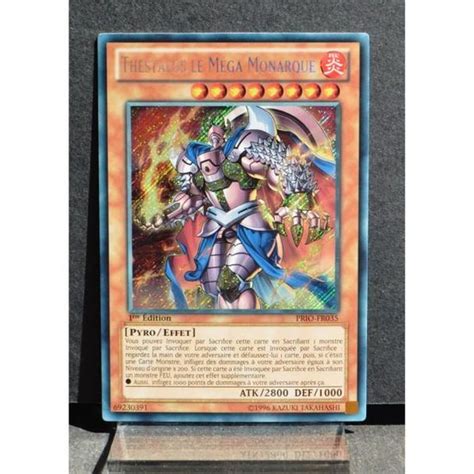 Carte Yu Gi Oh Prio Fr Thestalos Le M Ga Monarque Neuf Fr