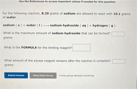 Solved For The Following Reaction Mathbf