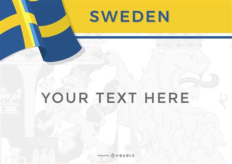 Sweden Country Flag And Design Vector Download