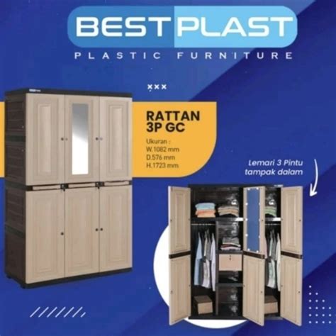 Jual Lemari Baju Plastik 3 Pintu Lemar 2 Pintu Plastik Lemari Murah